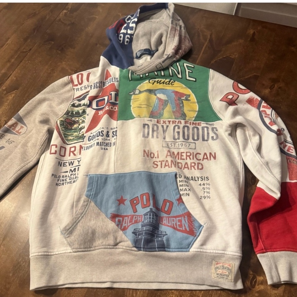 Polo by Ralph Lauren Multicolor Graphic Hoodie